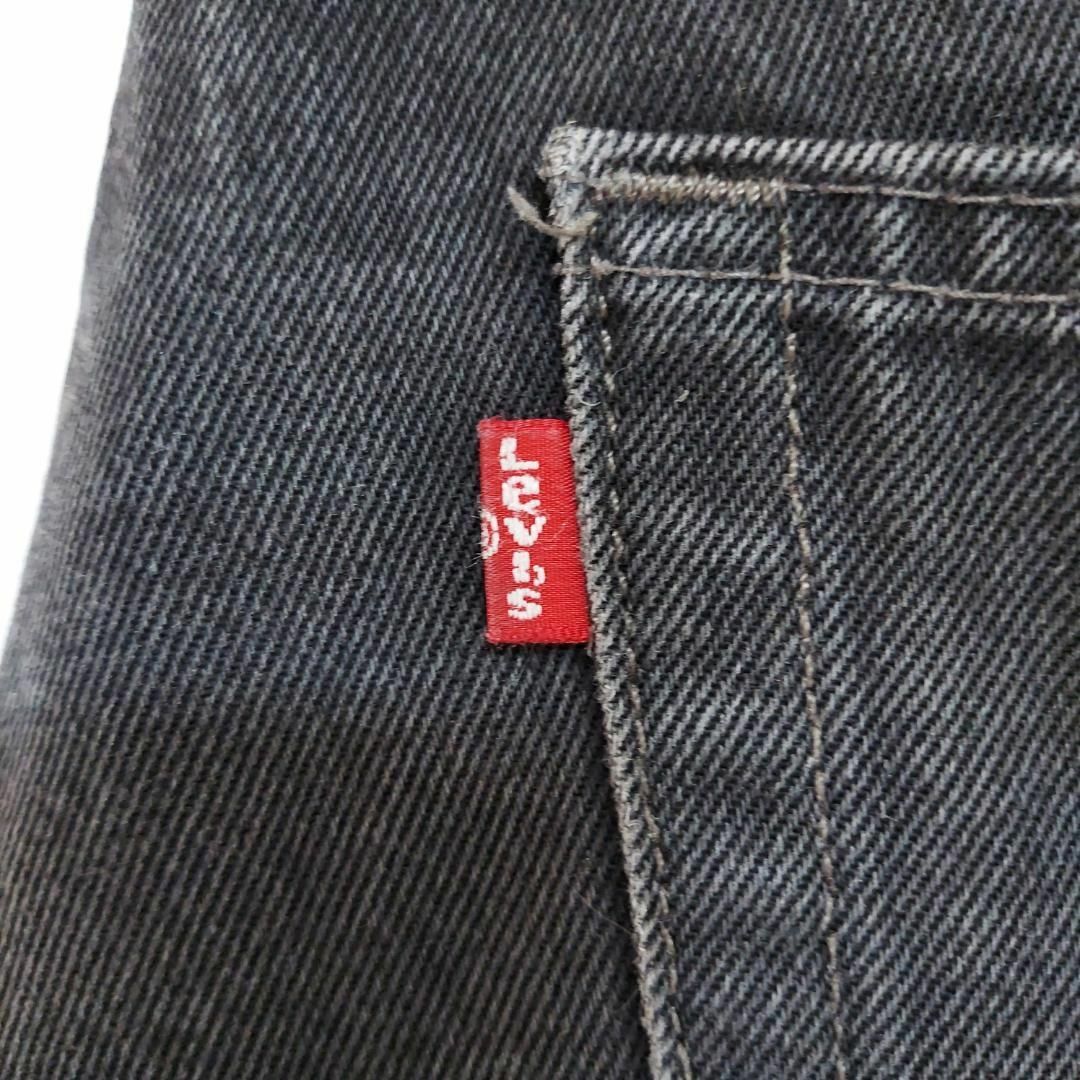 W38 Levi'sリーバイス 505 ブラックデニム パンツ 極太 ワイド 黒