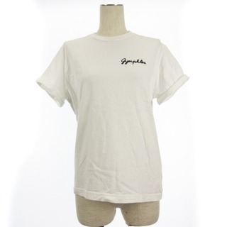 ジムフレックス(GYMPHLEX)のジムフレックス Tシャツ 半袖 ロゴ刺繍  ロールアップスリーブ 14 ホワイト(Tシャツ(半袖/袖なし))