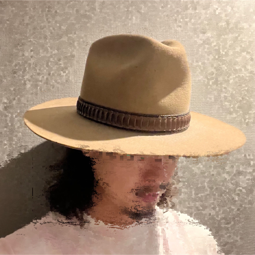 STETSON / ステットソン | VINTAGE 4X BEAVER ウール リボン 中折れ ハット | ブラウン | メンズ