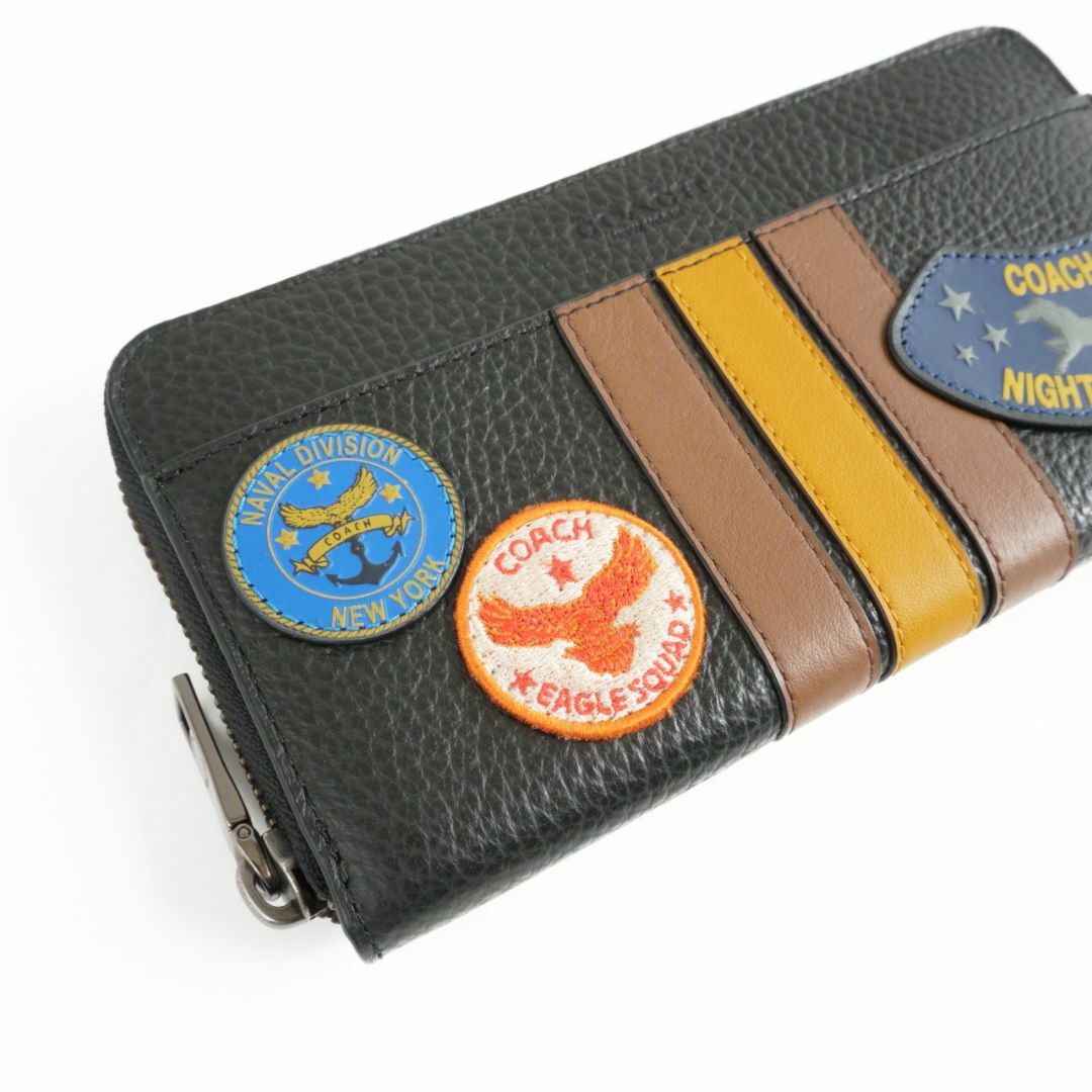 COACH - コーチ F30756 COACH刻印入りのパッチワークミリタリー長財布