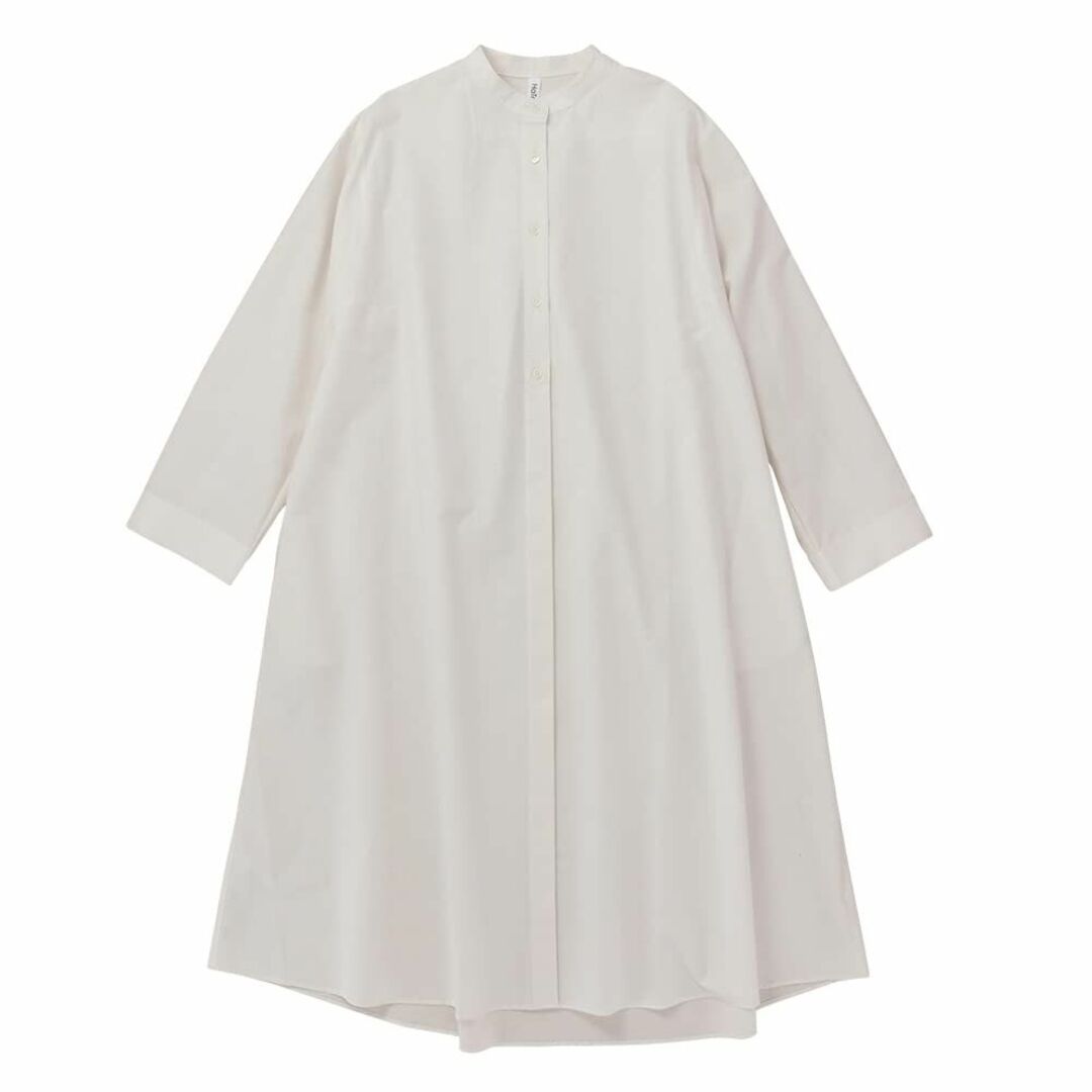 【色: オフホワイト】HaTaKaKe organic cottonシャツワンピファッション小物