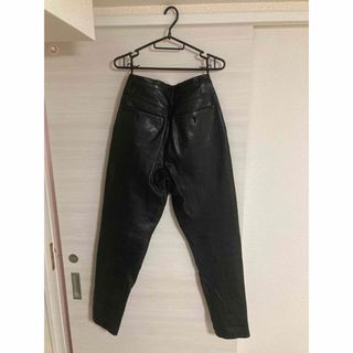 ISSEY MIYAKE - イッセイミヤケ レザーパンツ センタージップ 超希少