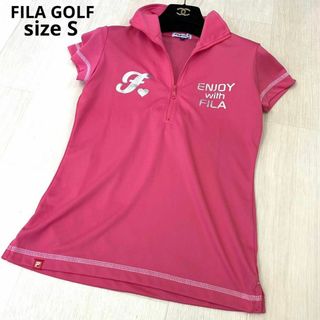 フィラ(FILA)のFILA GOLF FILA フィラ　半袖　シャツ　ピンク　Sサイズ　スポーツ(その他)