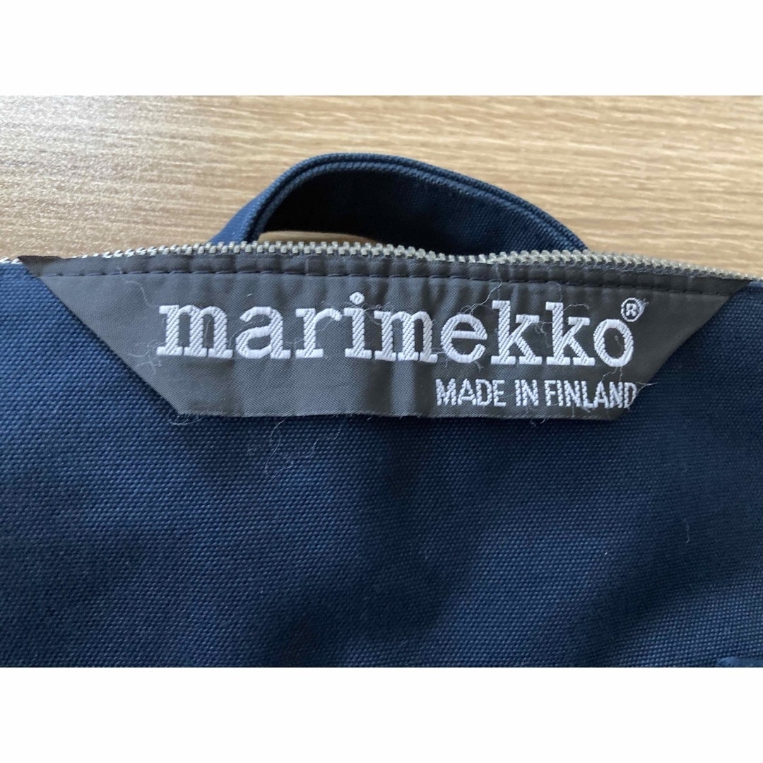 marimekko(マリメッコ)の【美品】マリメッコ　Uusi Matkuri トートバッグ　ネイビー レディースのバッグ(トートバッグ)の商品写真