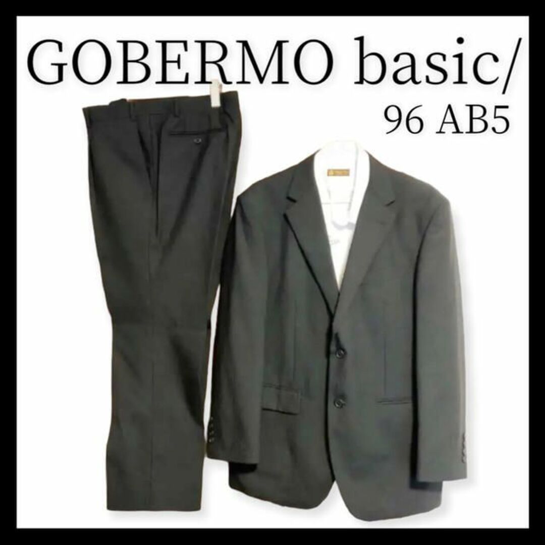 【GOBERMO basic/ 】上下スーツ 96AB5 Yシャツ 半袖 45