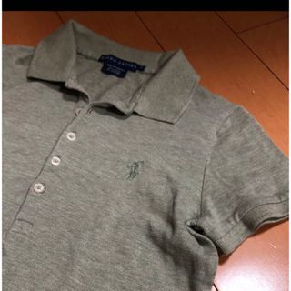 ポロラルフローレン(POLO RALPH LAUREN)のラルフローレンライトグレーコットンカノコポロ(ポロシャツ)