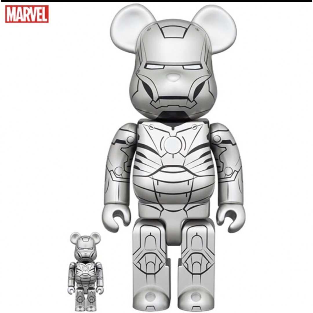 BE@RBRICK IRON MAN MARK II 100％ & 400％ エンタメ/ホビーのフィギュア(その他)の商品写真