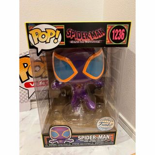 マーベル(MARVEL)の限定FUNKO POP! スパイダーバース2 マイルス　ブラックライト　特大(アメコミ)