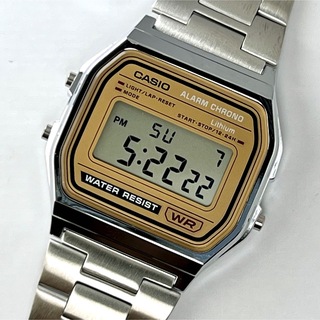 カシオ(CASIO)のCASIO メタルウオッチ A158WE ゴールド 流通限定モデル(腕時計(アナログ))