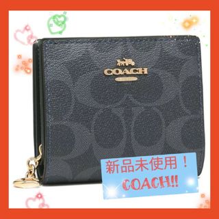 コーチ(COACH) 財布(レディース)(ブルー・ネイビー/青色系)の通販