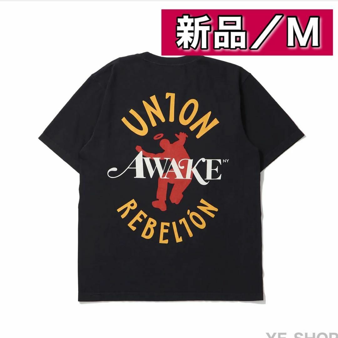 新品M】UNION x AWAKE NY Rebelion Tee Black - Tシャツ/カットソー ...