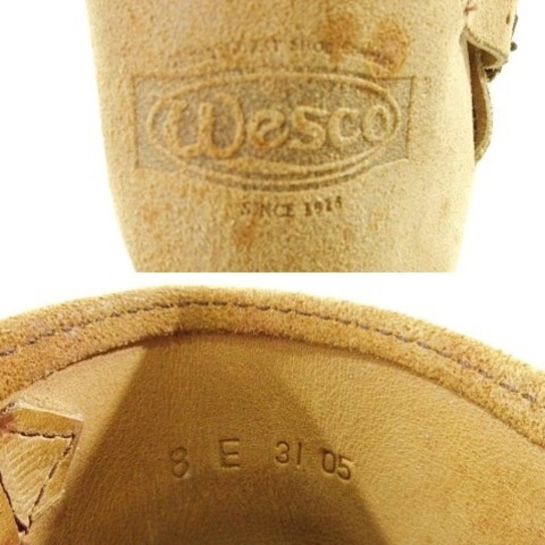 Wesco(ウエスコ)のウエスコ BOSS エンジニアブーツ スエード 8E 26cm相当 ベージュ メンズの靴/シューズ(ブーツ)の商品写真