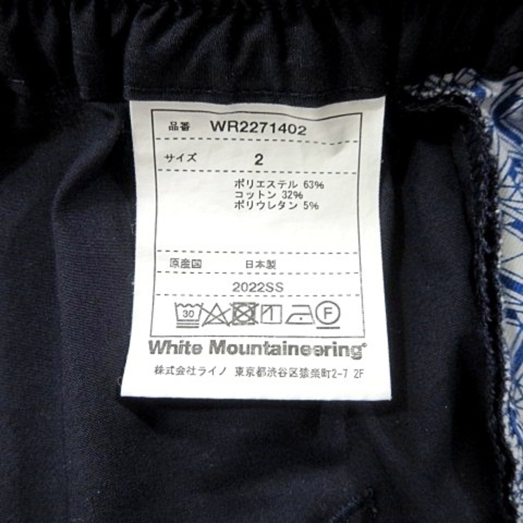 WHITE MOUNTAINEERING(ホワイトマウンテニアリング)のホワイトマウンテニアリング WR TAPERED CROPPED PANTS 紺 メンズのパンツ(その他)の商品写真