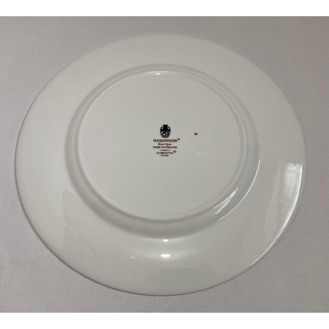 ウェッジウッド　フロレンティーン　ターコイズ　27.5cmプレート 黒壺 皿