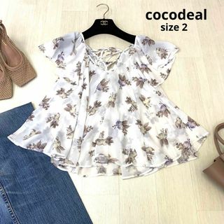 ココディール(COCO DEAL)のcocodeal ココディール　花柄　ブラウス　花柄ブラウス　2サイズ　半袖(シャツ/ブラウス(半袖/袖なし))