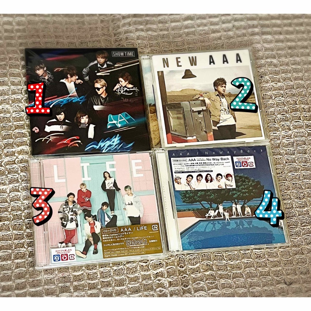 AAA(トリプルエー)の【AAA】CD4枚セット エンタメ/ホビーのCD(ポップス/ロック(邦楽))の商品写真