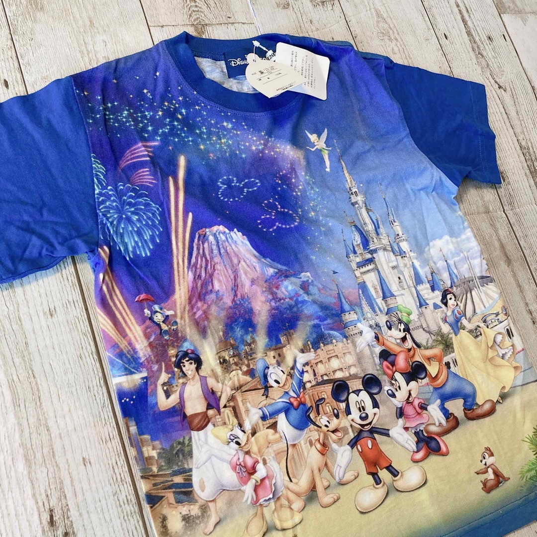 Disney(ディズニー)の【未使用】超レア　東京 ディズニー リゾート オールスター　Tシャツ　120 キッズ/ベビー/マタニティのキッズ服女の子用(90cm~)(Tシャツ/カットソー)の商品写真