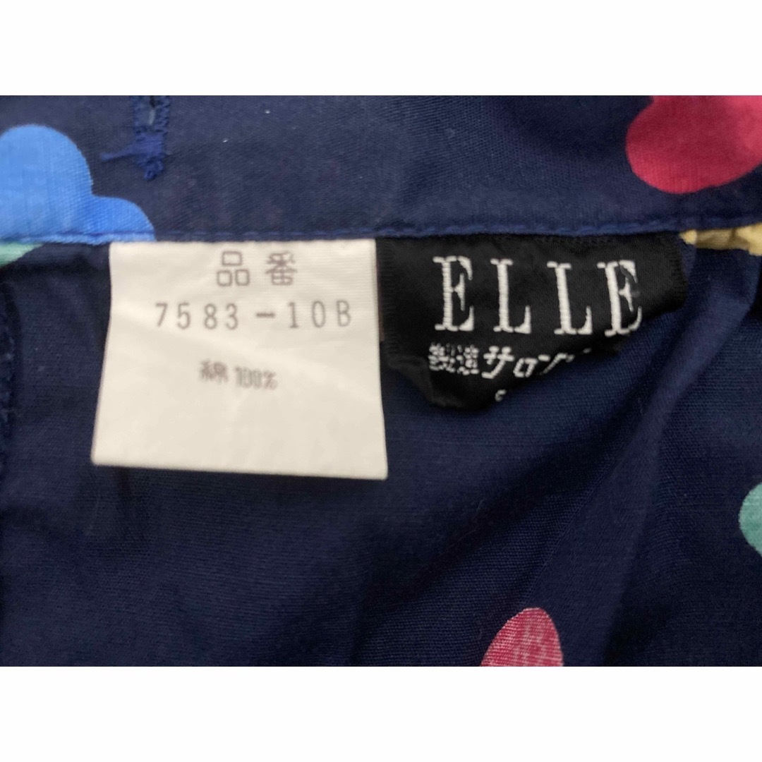 elle エプロン おしゃれ オシャレ 大人可愛い ラブリー 紺色　ハート レディースのレディース その他(その他)の商品写真