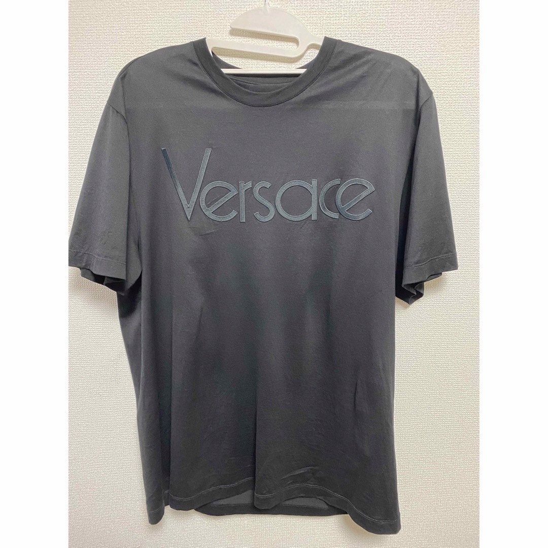 VERSACE ヴェルサーチLサイズ  ロゴTクルーネック 半袖 Tシャツ