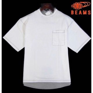 ビームス(BEAMS)の【BEAMS/ビームス】クルーネック フェイクレイヤード 半袖Tシャツ・白系・M(Tシャツ/カットソー(半袖/袖なし))