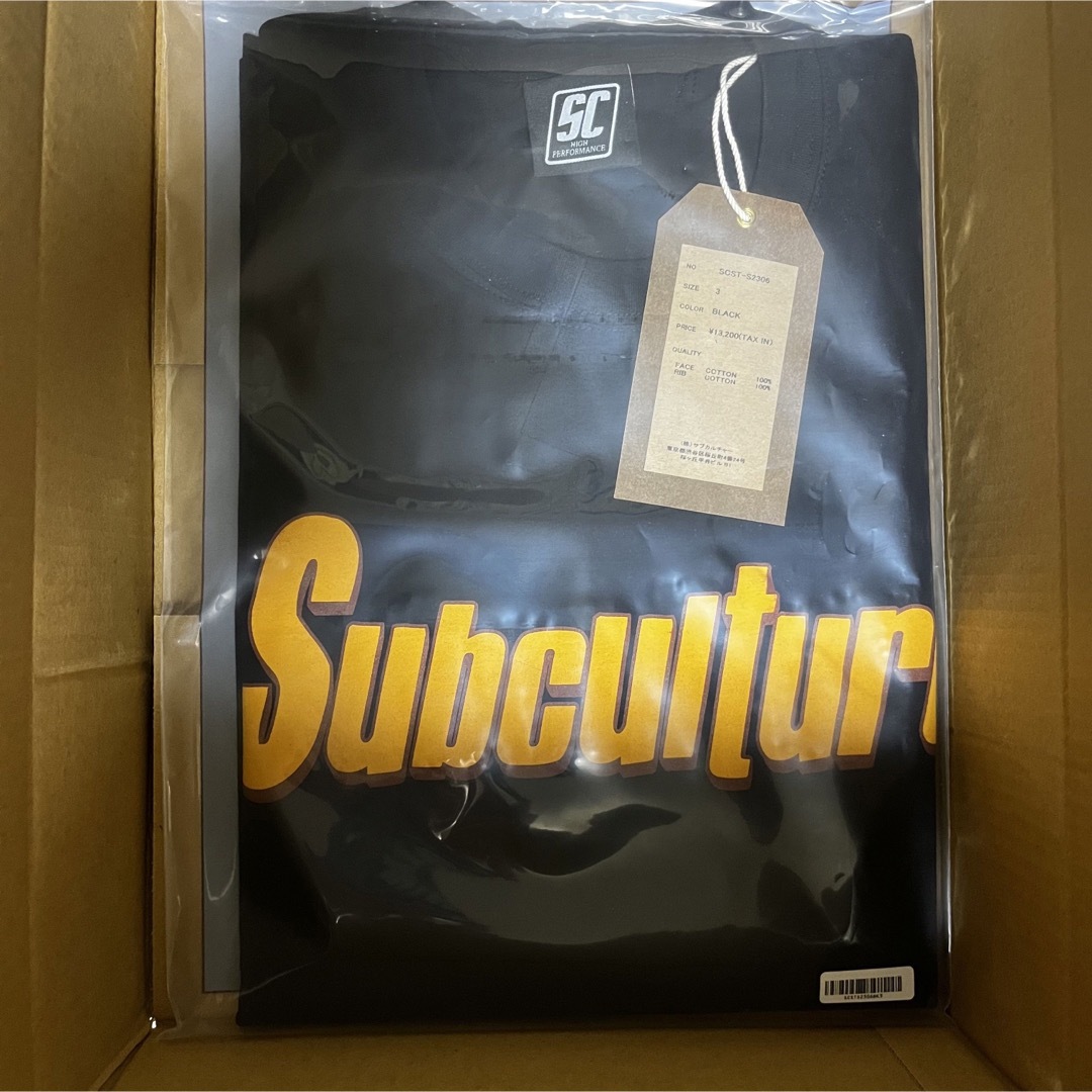 SUBCULTURE T-SHIRT BLACK サブカルチャー サイズ3