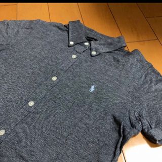 ポロラルフローレン(POLO RALPH LAUREN)のラルフローレンダークグレーコットンBD(ポロシャツ)