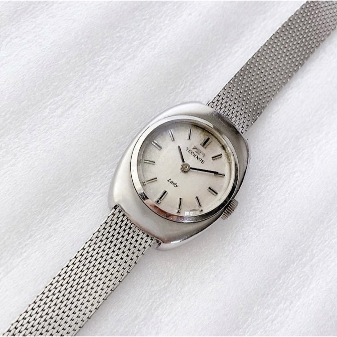 TECHNOS(テクノス)のアンティーク　TECHNOS LADY 2針　レディース手巻き腕時計　稼動 レディースのファッション小物(腕時計)の商品写真