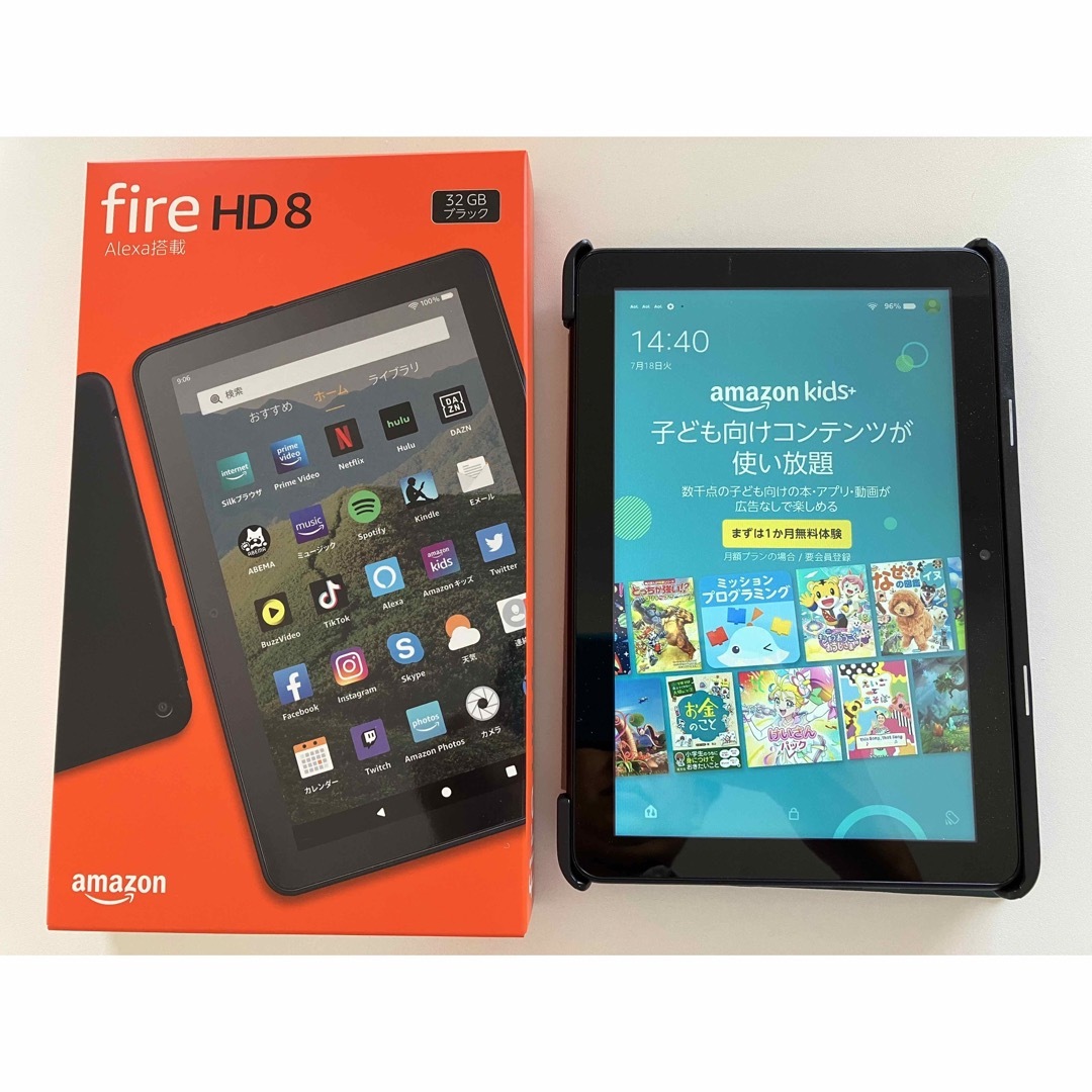 【美品】Kindle Fire HD 8 32GB ブラック 第10世代
