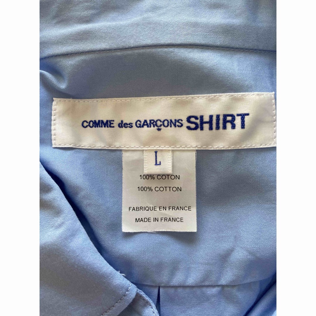 コムデギャルソンシャツ　ワイドクラシックポプリンシャツ　L    サックス 2