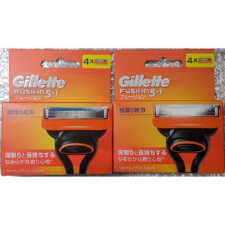 ジレット(Gillette)のジレット フュージョン 5＋1  替刃4個入 ×2(カミソリ)