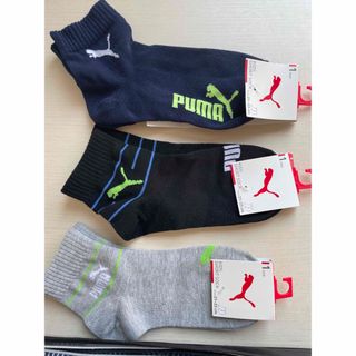 プーマ(PUMA)のPUMA 新品3Pソックス　21-23(靴下/タイツ)