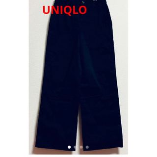 ユニクロ(UNIQLO)の【未使用】UNIQLO WOMEN ワイドパンツ　ダークグリーン (カジュアルパンツ)