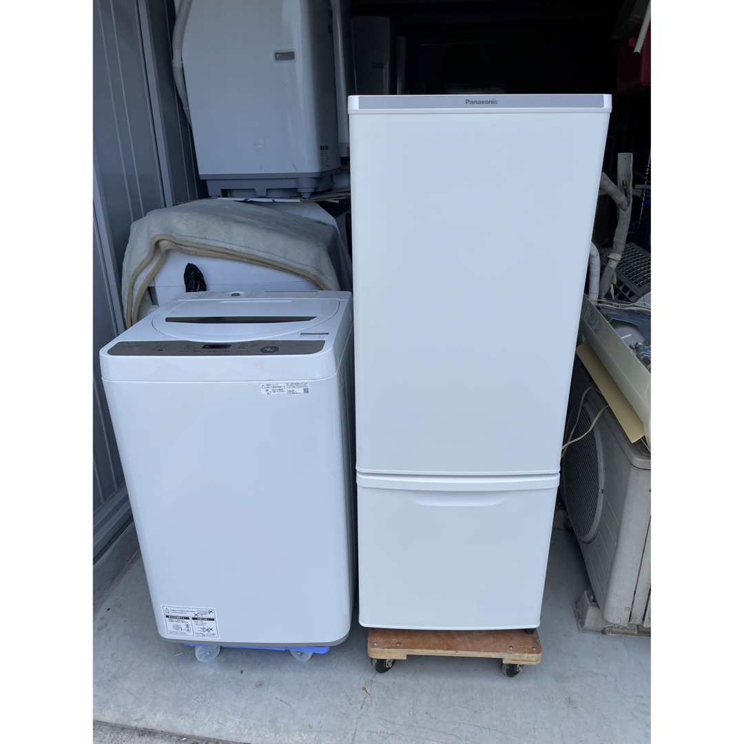 SHARP愛知近郊配送無料　高年式　長期保証付き　単身、2人暮らし　冷蔵庫・洗濯機セット