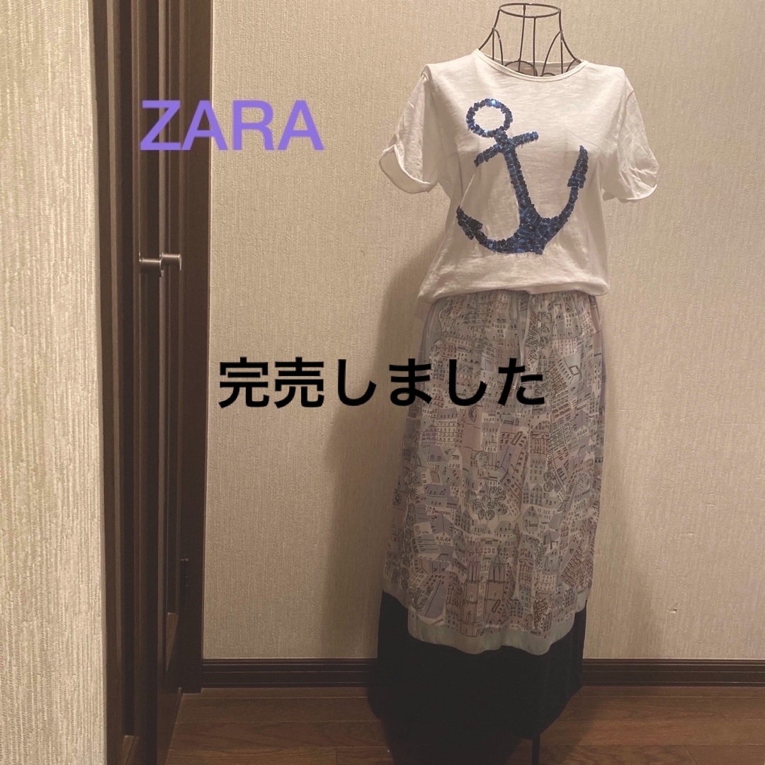 ZARA 短時間1度使用のみ　コットン100%半袖Tシャツ