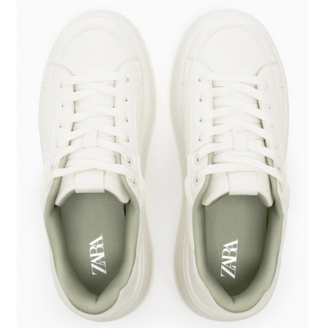 ZARA - フラットフォームプリムソールスニーカーの通販 by ZARA - フラットフォームプリムソールスニーカーの通販 by