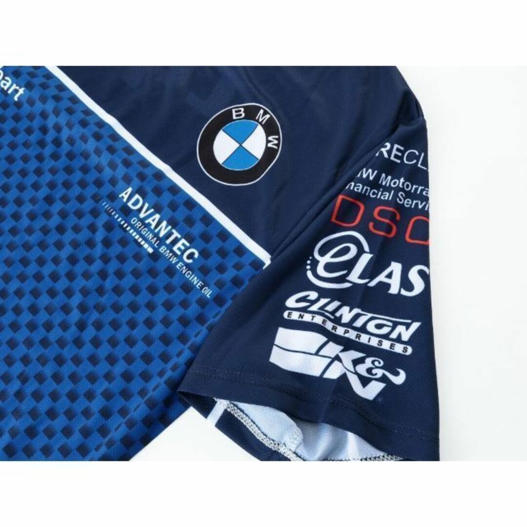 割引き！☆SuperBike ドライTシャツ 紺 - バイクウエア