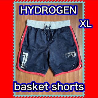 ハイドロゲン(HYDROGEN)のHYDROGEN ハイドロゲン　メッシュ　ショーツ　バスパン　XL 古着　レア(ショートパンツ)