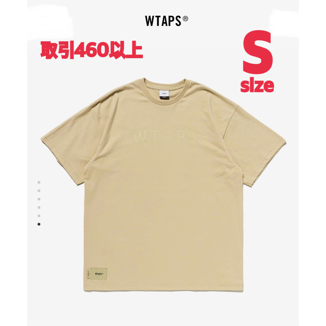 WTAPS 2023SS COLLEGE SS TEE BEIGE SサイズTシャツ/カットソー(半袖/袖なし)