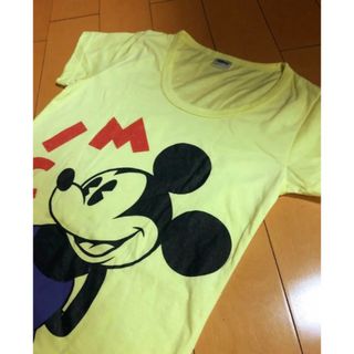 ディズニー(Disney)のミッキーキラキラロゴロングT(Tシャツ(半袖/袖なし))