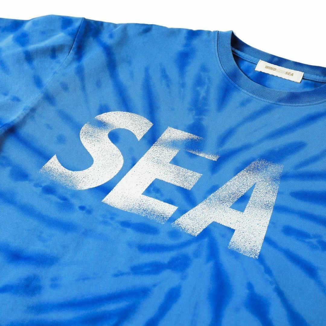 WIND AND SEA TEE / BLUE_TIE_DYE サイズL-