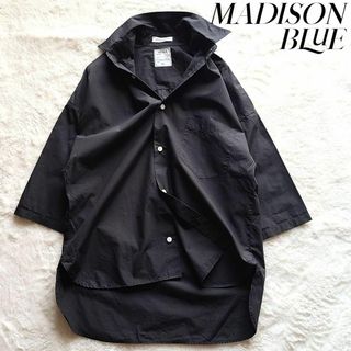 マディソンブルー(MADISONBLUE)の【極美品】マディソンブルー J.BRADLEY SHIRT ブラック 希少 黒(シャツ/ブラウス(半袖/袖なし))