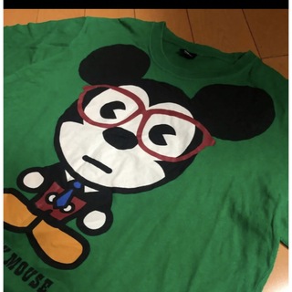 ディズニー(Disney)のミッキーグリーンコットンT(Tシャツ(半袖/袖なし))
