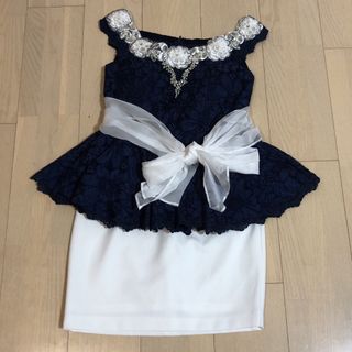 ローブ(ROBE)のローブドフルール  ツーピース ドレス　キャバクラ キャバドレス　ミニドレス(ナイトドレス)