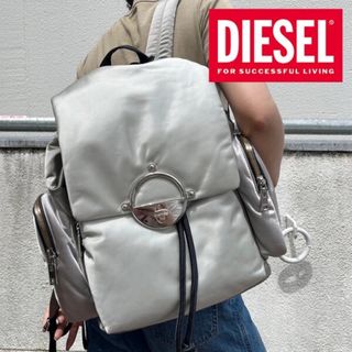 DIESEL ディーゼル リュック バックパック シルバー グレー