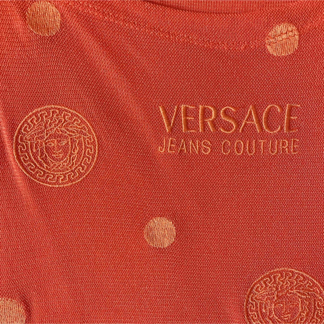 VERSACE(ヴェルサーチ)のVERSACE ヴェルサーチ 総柄 メデューサ ロゴ カットソー Tシャツ レディースのトップス(Tシャツ(半袖/袖なし))の商品写真