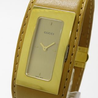 グッチ(Gucci)のGUCCI バングルウォッチ レディース 腕時計 クオーツ レザー SS GP(ブレスレット/バングル)