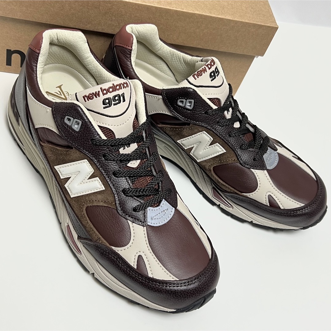 27cm ニューバランス 英国製 オール レザー 991 NEWBALANCE