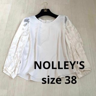 ノーリーズ(NOLLEY'S)のNOLLEY'S 異素材ブラウス　size L(シャツ/ブラウス(長袖/七分))