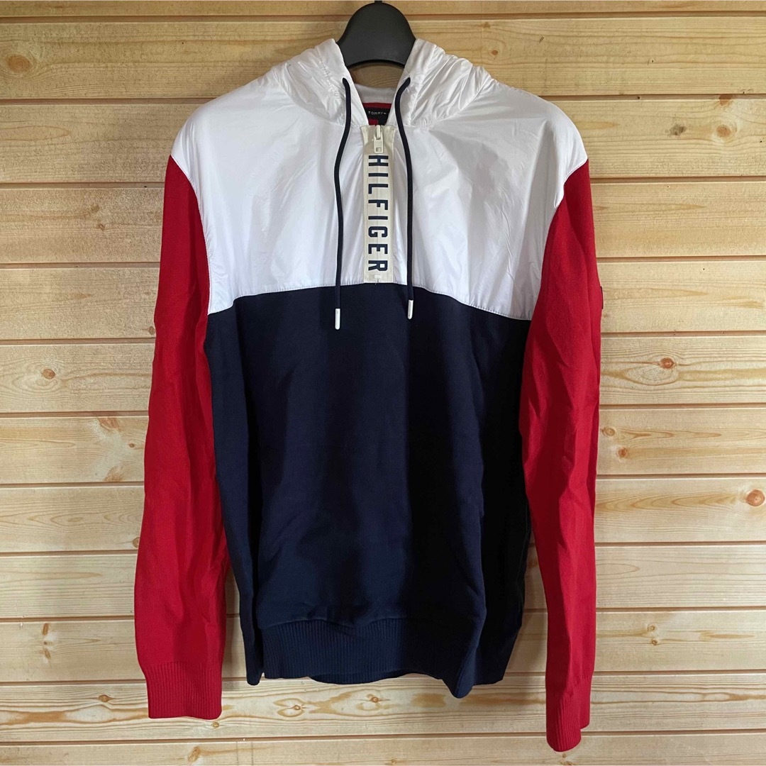 TOMMY HILFIGER(トミーヒルフィガー)の【激レア】海外限定品Tommy Hilfiger90'sリバイバルニットパーカー メンズのトップス(パーカー)の商品写真