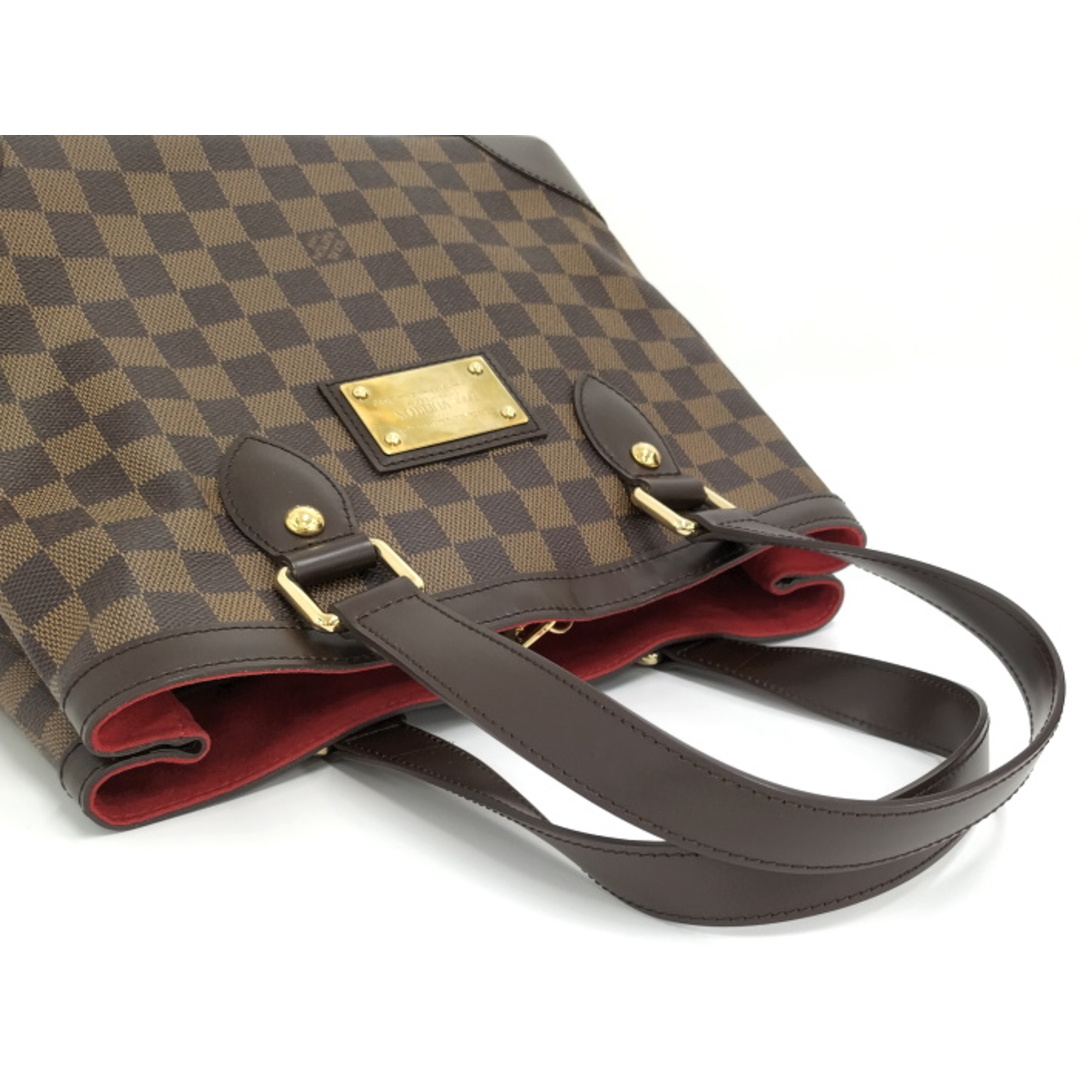 オープンポケット×2LOUIS VUITTON ハムステッドPM トートバッグ ダミエ エベヌ